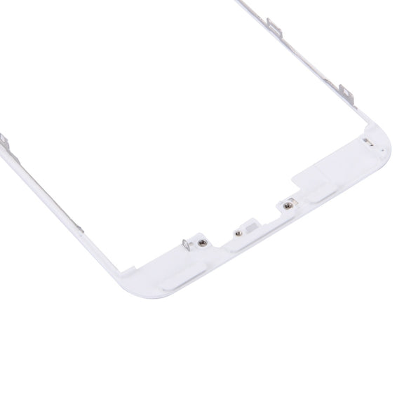 3 in 1 for iPhone 6s Plus (Front Screen Outer Glass Lens + Front Housing LCD Frame + Home Button)(Silver)