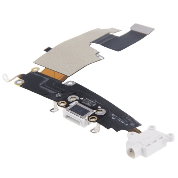 Charging Port Dock Connector Flex Cable  for iPhone 6 Plus(White)