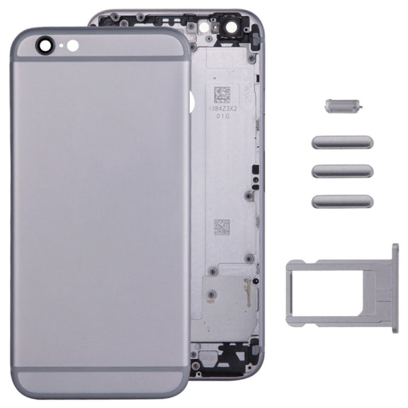 Full Assembly  Housing Cover for iPhone 6 Plus, Including Back Cover & Card Tray & Volume Control Key & Power Button & Mute Switch Vibrator Key(Grey)