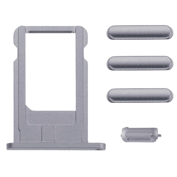 Full Assembly  Housing Cover for iPhone 6 Plus, Including Back Cover & Card Tray & Volume Control Key & Power Button & Mute Switch Vibrator Key(Grey)