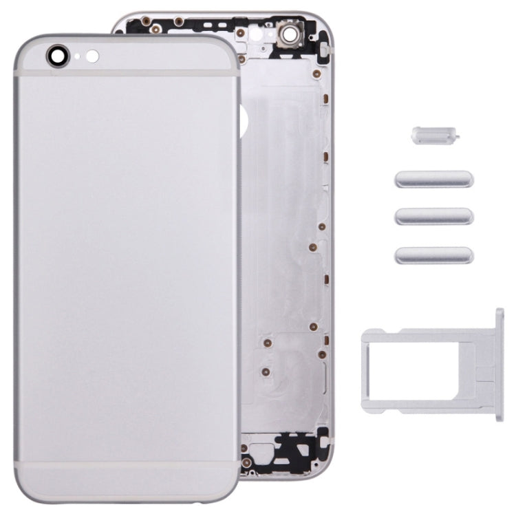 Full Assembly  Housing Cover for iPhone 6 Plus, Including Back Cover & Card Tray & Volume Control Key & Power Button & Mute Switch Vibrator Key(Silver)