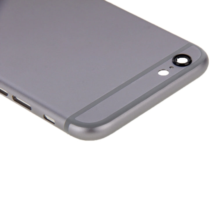 6 in 1 for iPhone 6 Plus (Back Cover + Card Tray + Volume Control Key + Power Button + Mute Switch Vibrator Key + Sign) Full Assembly Housing Cover(Grey)