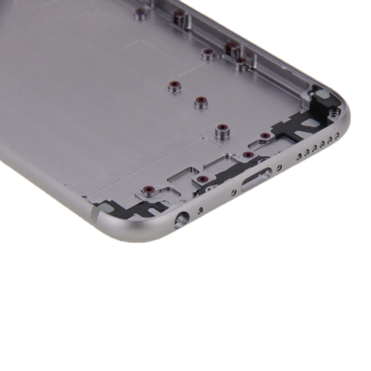 6 in 1 for iPhone 6 Plus (Back Cover + Card Tray + Volume Control Key + Power Button + Mute Switch Vibrator Key + Sign) Full Assembly Housing Cover(Grey)