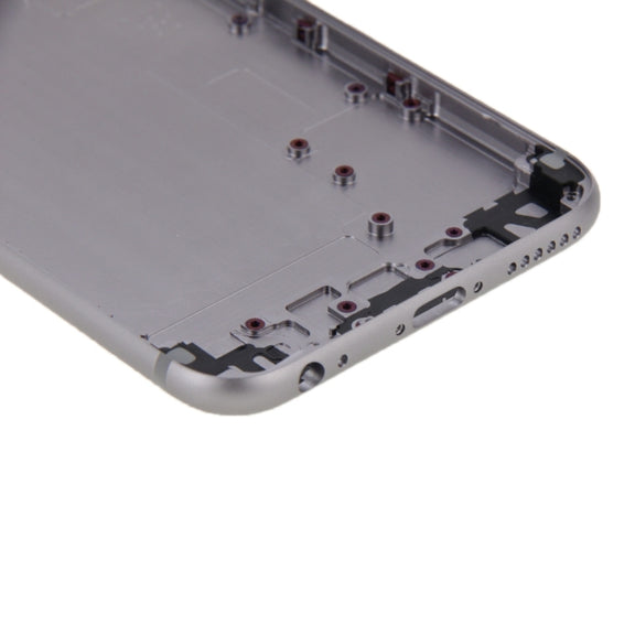 6 in 1 for iPhone 6 Plus (Back Cover + Card Tray + Volume Control Key + Power Button + Mute Switch Vibrator Key + Sign) Full Assembly Housing Cover(Grey)