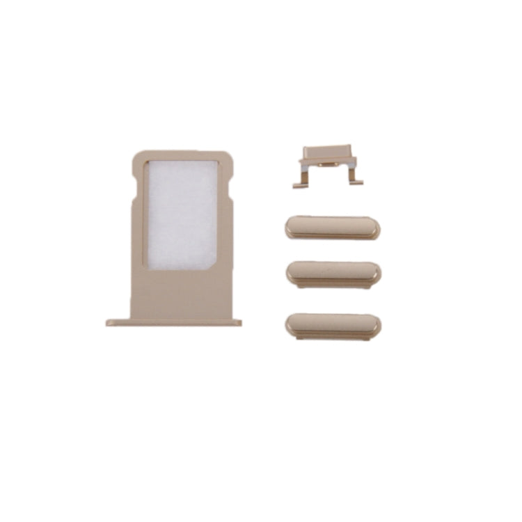 6 in 1 for iPhone 6 Plus (Back Cover + Card Tray + Volume Control Key + Power Button + Mute Switch Vibrator Key + Sign) Full Assembly Housing Cover(Gold)