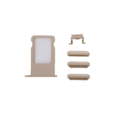 6 in 1 for iPhone 6 Plus (Back Cover + Card Tray + Volume Control Key + Power Button + Mute Switch Vibrator Key + Sign) Full Assembly Housing Cover(Gold)