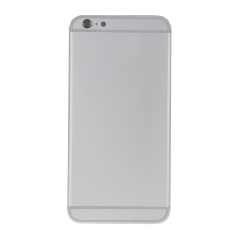 6 in 1 for iPhone 6 Plus (Back Cover + Card Tray + Volume Control Key + Power Button + Mute Switch Vibrator Key + Sign) Full Assembly Housing Cover(Silver)