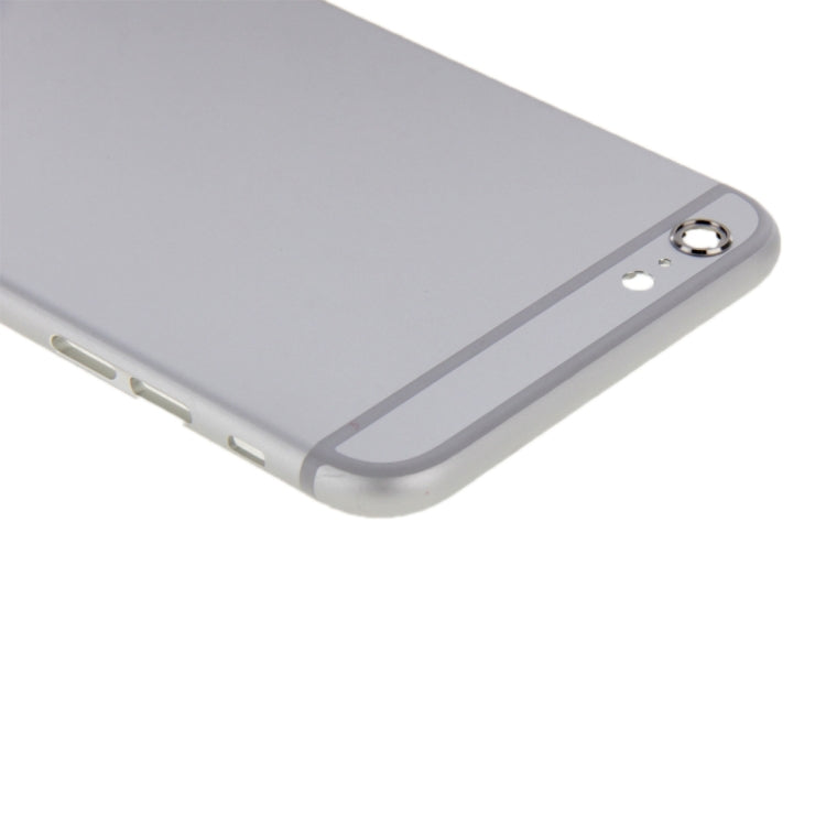 6 in 1 for iPhone 6 Plus (Back Cover + Card Tray + Volume Control Key + Power Button + Mute Switch Vibrator Key + Sign) Full Assembly Housing Cover(Silver)