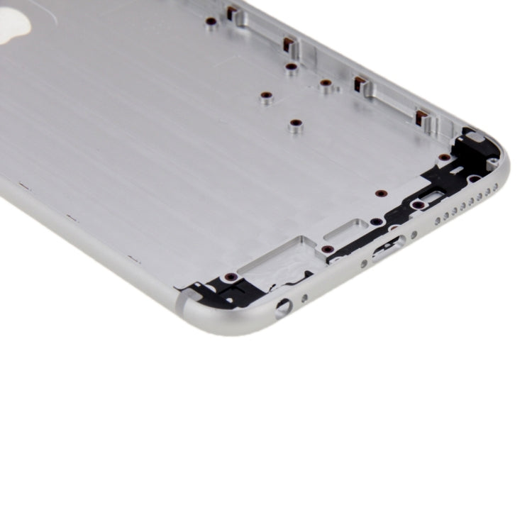 6 in 1 for iPhone 6 Plus (Back Cover + Card Tray + Volume Control Key + Power Button + Mute Switch Vibrator Key + Sign) Full Assembly Housing Cover(Silver)