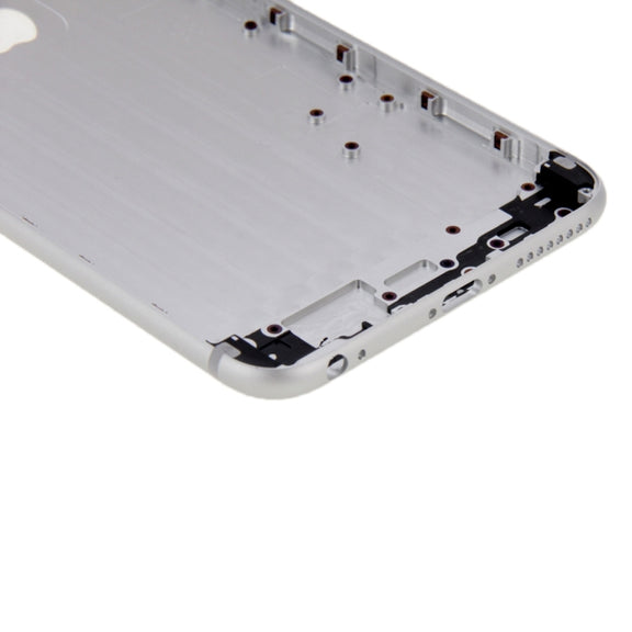 6 in 1 for iPhone 6 Plus (Back Cover + Card Tray + Volume Control Key + Power Button + Mute Switch Vibrator Key + Sign) Full Assembly Housing Cover(Silver)