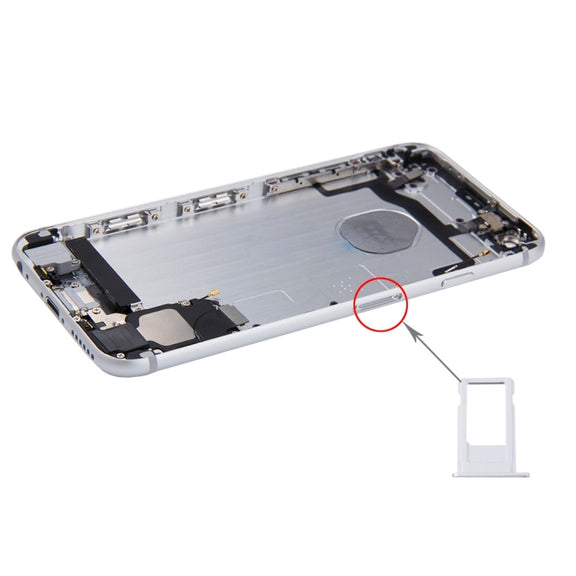 Battery Back Cover Assembly with Card Tray for iPhone 6s(Silver)
