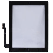 (Controller Button + Home Key Button PCB Membrane Flex Cable + Touch Panel Installation Adhesive)  Touch Panel for New iPad (iPad 3)(Black)