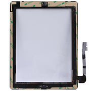 (Controller Button + Home Key Button PCB Membrane Flex Cable + Touch Panel Installation Adhesive)  Touch Panel for New iPad (iPad 3)(Black)