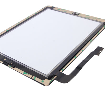 (Controller Button + Home Key Button PCB Membrane Flex Cable + Touch Panel Installation Adhesive)  Touch Panel for New iPad (iPad 3)(Black)