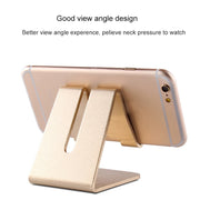 Aluminum Stand Desktop Holder for iPad, iPhone, Galaxy, Huawei, Xiaomi, HTC, Sony, and other Mobile Phones or Tablets(Black)