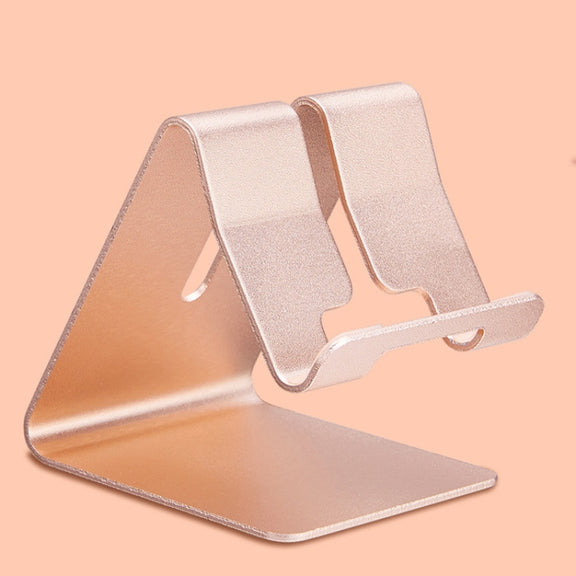 Aluminum Stand Desktop Holder for iPad, iPhone, Galaxy, Huawei, Xiaomi, HTC, Sony, and other Mobile Phones or Tablets(Gold)