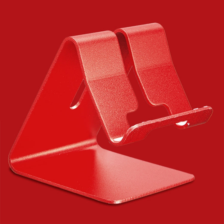 Aluminum Stand Desktop Holder for iPad, iPhone, Galaxy, Huawei, Xiaomi, HTC, Sony, and other Mobile Phones or Tablets (Red)
