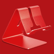 Aluminum Stand Desktop Holder for iPad, iPhone, Galaxy, Huawei, Xiaomi, HTC, Sony, and other Mobile Phones or Tablets (Red)