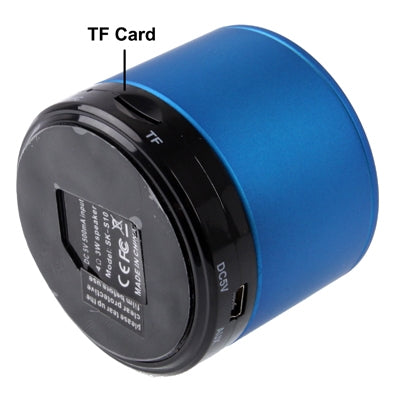 Bluetooth 2.1 Mini Stereo Speaker for iPhone 5 / iPhone 4 & 4S / iPad 4 / New iPad / iPad mini / mini 2 Retina, Built-in Rechargeable Battery, Support TF Card(Blue)