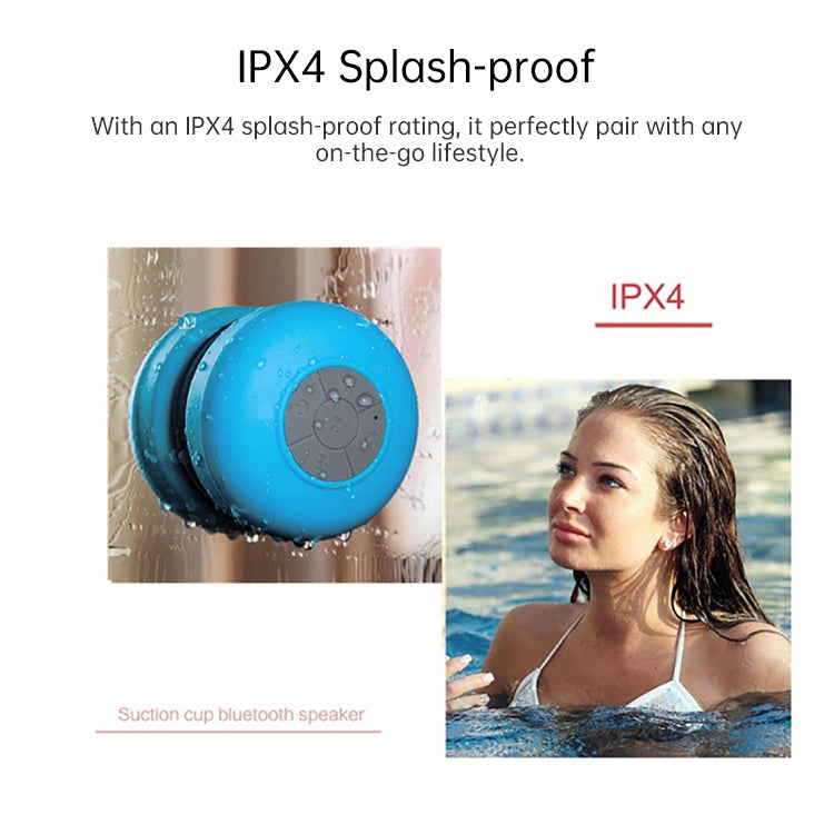BTS-06 Mini Water-resistant IPX4 Bluetooth V2.1 Speaker, Support Handfree Function(Magenta)