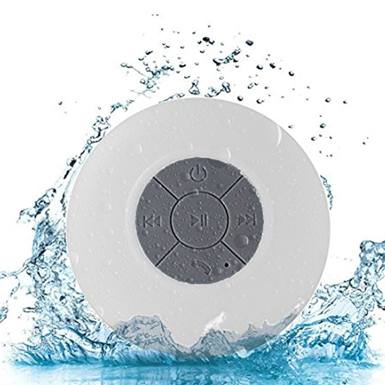 BTS-06 Mini Water-resistant IPX4 Bluetooth V2.1 Speaker, Support Handfree Function(White)