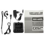 BAOFENG UV-5R Professional Dual Band Transceiver FM Two Way Radio Walkie Talkie Transmitter(Black)