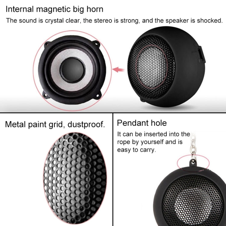 Small Hamburger Mini Portable Stereo Speaker for iPod, MP3, MP4, MP5, Mobile Phone, Laptop