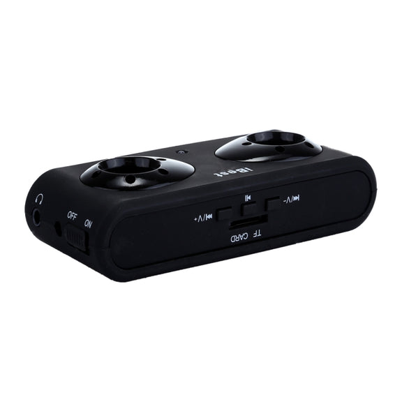iBest Portable Stereo Rechargeable Speaker(Black)