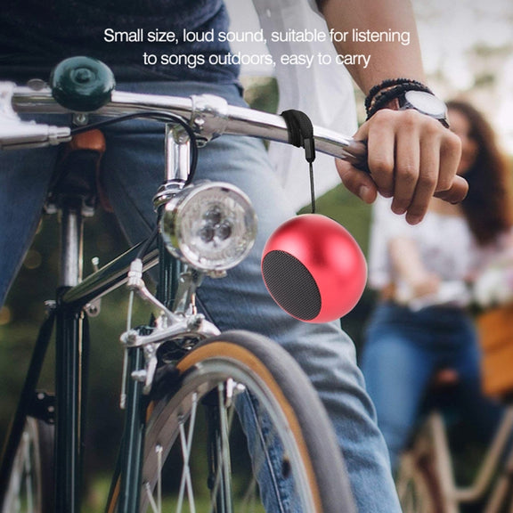 Mini Metal Wireless Bluetooth Speaker,  Hands-free, LED Indicator(Red)