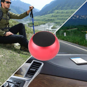 Mini Metal Wireless Bluetooth Speaker,  Hands-free, LED Indicator(Red)