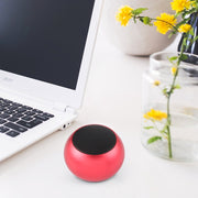 Mini Metal Wireless Bluetooth Speaker,  Hands-free, LED Indicator(Red)