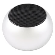 Mini Metal Wireless Bluetooth Speaker,  Hands-free, LED Indicator(Silver)