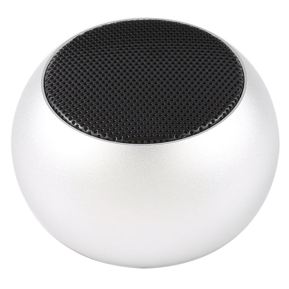 Mini Metal Wireless Bluetooth Speaker,  Hands-free, LED Indicator(Silver)