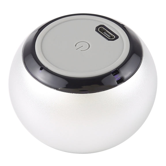Mini Metal Wireless Bluetooth Speaker,  Hands-free, LED Indicator(Silver)