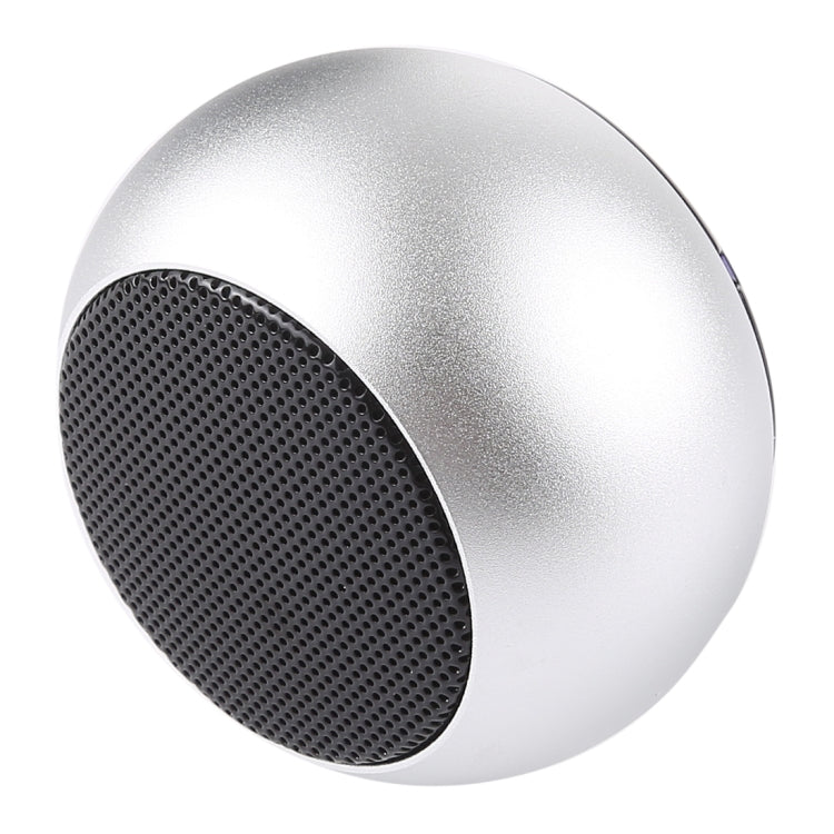 Mini Metal Wireless Bluetooth Speaker,  Hands-free, LED Indicator(Silver)