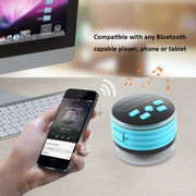F08 Portable Speaker IPX7 Water-resistant Support FM Radio High-fidelity Sound Box Bluetooth Speaker with Suction Cup & LED Light(Blue)