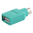 USB A Jack to mini DIN6 male Adapter (USB to PS/2)(Green) - PS/2 Series by PMC TechLife | Online Shopping South Africa | PMC TechLife