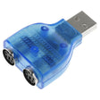 USB Male to PS/2 Female Adapter for Mouse / Keyboard - PS/2 Series by PMC TechLife | Online Shopping South Africa | PMC TechLife