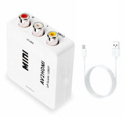 Mini CVBS/L+R Audio to HDMI Converter Adapter
