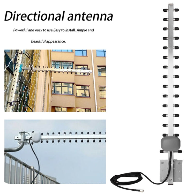 High Gain 28dBi SMA Plug 4G 696-960MHz / 1710-2690MHz Yagi Antenna
