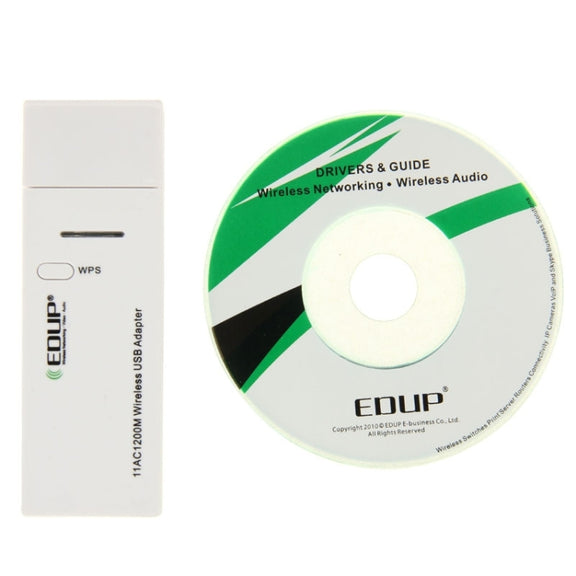 EDUP AC-1601 802.11AC 1200M Dual Band USB 3.0 Wifi Wireless Adapter