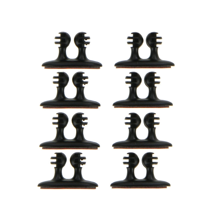 8 PCS DM-003 Car Cable Convenient Bundle Clip with Adhesive(Black)