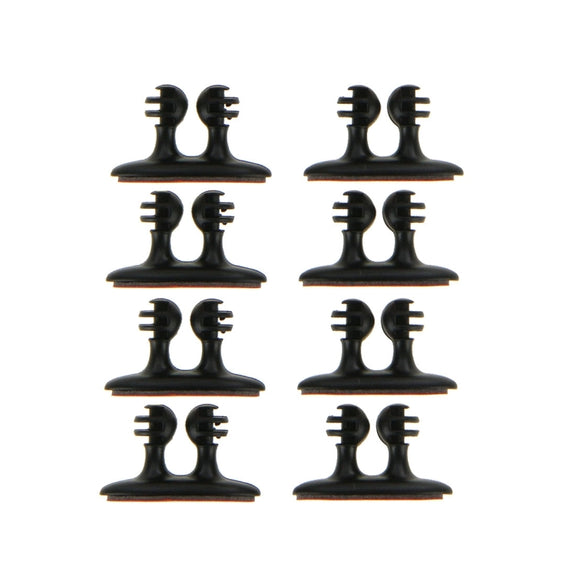 8 PCS DM-003 Car Cable Convenient Bundle Clip with Adhesive(Black)