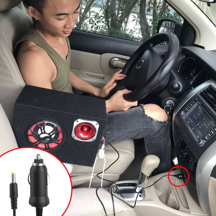 DC 12V Car Charger for Portable DVD Player, Tip: 4.0 x 1.7mm(Black)