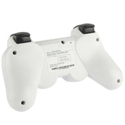 Double Shock III Wireless Controller, Manette Sans Fil Double Shock III for Sony PS3, Has Vibration Action(with logo)(White)