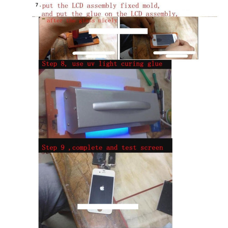 Touch Panel LCD Separator Glue Disassemble Machine for iPhone / Samsung / HTC / Sony etc. Support LCD Panel Size: 20 cm x 11 cm (AC 110
