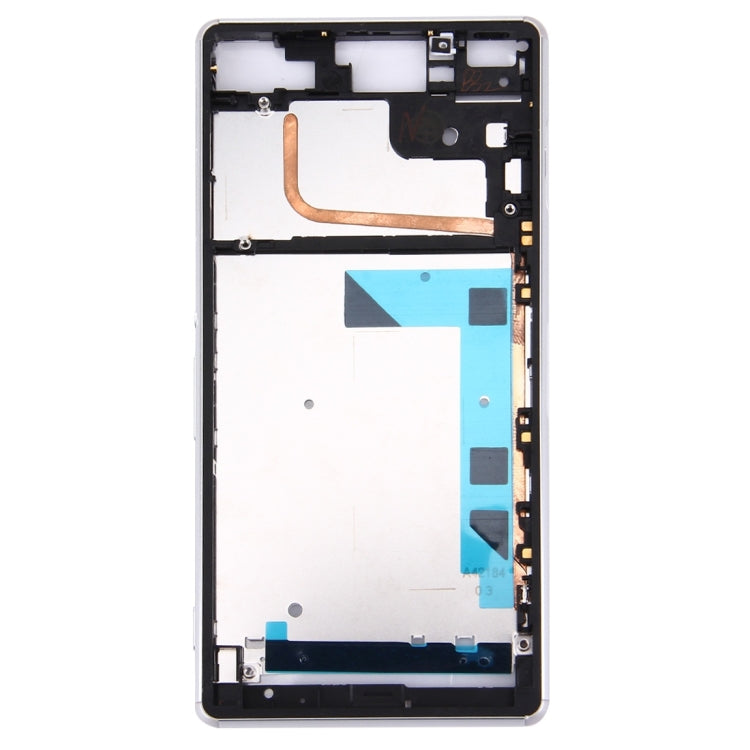 Front Housing LCD Frame Bezel Plate  for Sony Xperia Z3 / L55w / D6603(White)