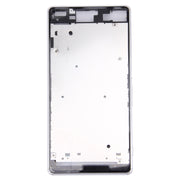 Front Housing LCD Frame Bezel Plate  for Sony Xperia Z3 / L55w / D6603(White)