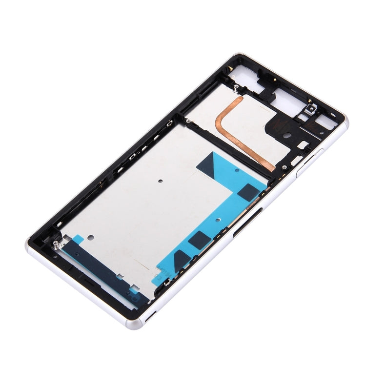 Front Housing LCD Frame Bezel Plate  for Sony Xperia Z3 / L55w / D6603(White)