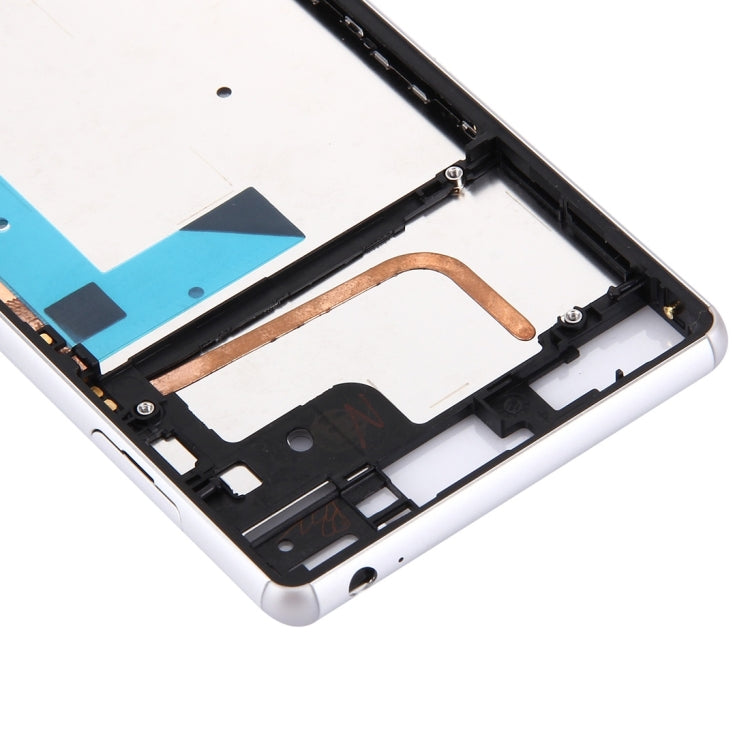 Front Housing LCD Frame Bezel Plate  for Sony Xperia Z3 / L55w / D6603(White)